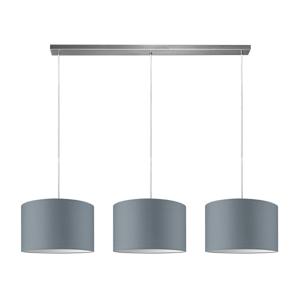 Hanglamp Beam 3L, E27, grijs Lampenkap, 35cm