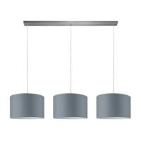Hanglamp Beam 3L, E27, grijs Lampenkap, 35cm Hanglamp Beam 3L, E27, grijs Lampenkap, 35cm