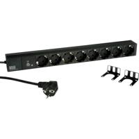 Bachmann 800.3936 Stekkerdoos 19 inch Zwart Randaarde stekker 1 stuk(s)