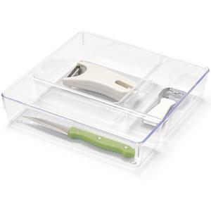 PlasticForte Lade organizer Skuff - transparant - kunststof - 23x23x5Â - ladeverdeler   -