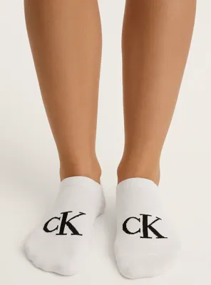 Calvin Klein 2-paar sneakersokken - Logo monogram - Katoenen enkelsokken