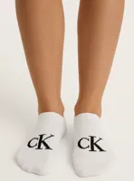 Calvin Klein 2-paar sneakersokken - Logo monogram - Katoenen enkelsokken