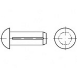 TOOLCRAFT TO-5438976 Halfronde kerfnagel 3 mm Staal 5000 stuk(s)