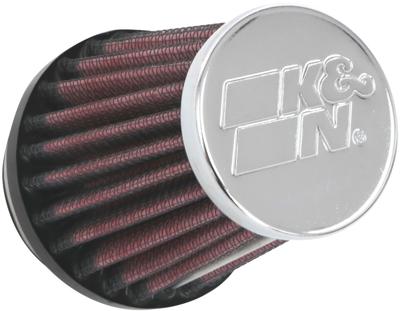 K&N Luchtfilter universeel verchroomd, Universele luchtfilters voor de moto, RC-2290