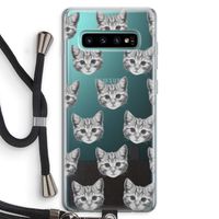 Kitten: Samsung Galaxy S10 Plus Transparant Hoesje met koord