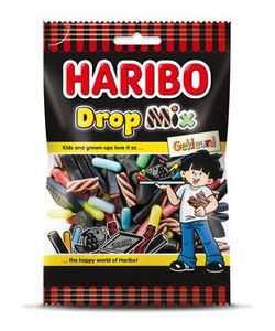 Haribo Haribo - Gekleurde Dropsmix 250 Gram 12 Stuks