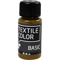 Creotime textielverf Basic 50 ml bruingoud - thumbnail