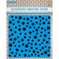 Nellie's Choice • 3d embossing folder achtergrond sneeuwvlokken 15x15cm