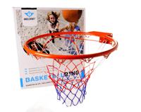 Angel Sports Basketbalring met net 46 cm oranje