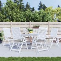Tuinstoelkussens 6 st 40x40x3 cm oxford stof grijs
