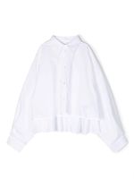 MM6 Maison Margiela Kids chemise évasée à ourlet asymétrique - Blanc - thumbnail