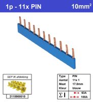 SEP Verdeelkam 1f pin 11 mod 18mm blauw P01011B00