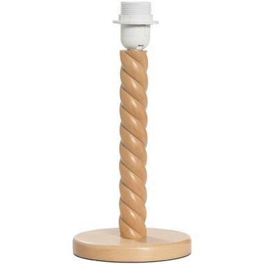 Lampvoet Noan - naturel hout - 32,5xØ15 cm - Leen Bakker