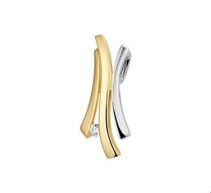 TFT Hanger Bicolor Goud Diamant 0.04ct H SI