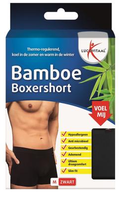 Lucovitaal Bamboe Boxershort Zwart Maat S Lucovitaal Bamboe Boxershort Zwart Maat S