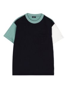 Il Gufo t-shirt en coton à design colour block - Noir