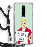 Gimme a call: OnePlus 8 Transparant Hoesje met koord