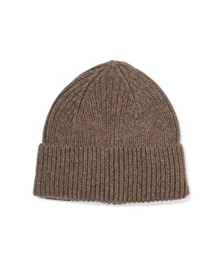 051 Heren Beanie Bruin