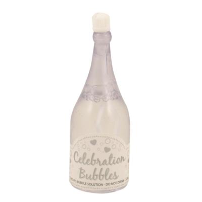 Bruiloft bellenblaas - 96x stuks - champagnefles van 9 cm - huwelijk versiering