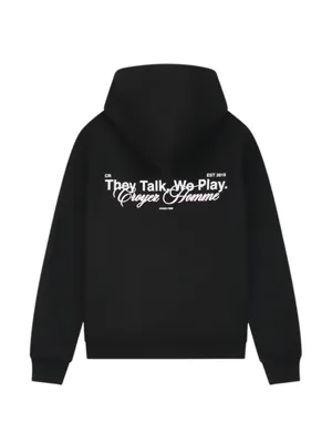 Croyez Talk And Play Zip Hoodie Heren Zwart - Maat XL - Kleur: Zwart | Soccerfanshop