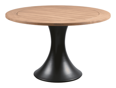 WOOOD Outdoor Ronde Eettafel 'Charley' Teakhout, 122cm