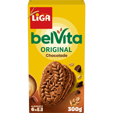 LiGA BelVita Chocolade Koekjes 6 x 4 Stuks 300g bij Jumbo