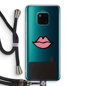 Kusje: Huawei Mate 20 Pro Transparant Hoesje met koord