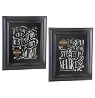 Harley-Davidson® Destination Spiegel Set - Zwart - Set Van 2 LAATSTE STUKS