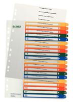 Leitz 1296 Register DIN A4 1-20 Polypropyleen Meerdere kleuren 20 tabbladen Extra breed, PC-beschrijfbaar 12960000