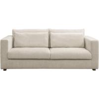 Leen Bakker - Bank Chelsea 3-zits - Cyclamen - Off-white - Stof - Wit - 100x226x90 Cm