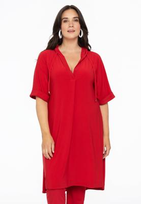 Yoek Tuniek met capuchon | Rood | Maat 54/56