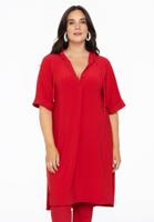 Yoek Tuniek met capuchon | Rood | Maat 42/44