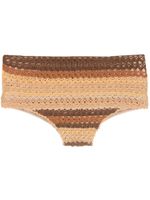 Amir Slama slip de bain en crochet - Marron