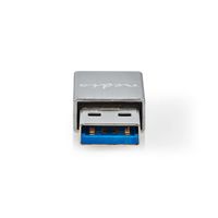 Nedis USB-A Adapter | USB-A Male | USB-C Female | Zwart | 1 stuks - CCGB60925GY CCGB60925GY - thumbnail