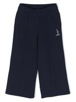 There Was One Kids pantalon de jogging ample à logo brodé - Bleu - thumbnail