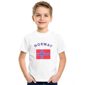 Wit kinder t-shirt Noorwegen