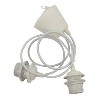 Dubbele Pendel voor Cotton Ball Lampen PVC (Wit)