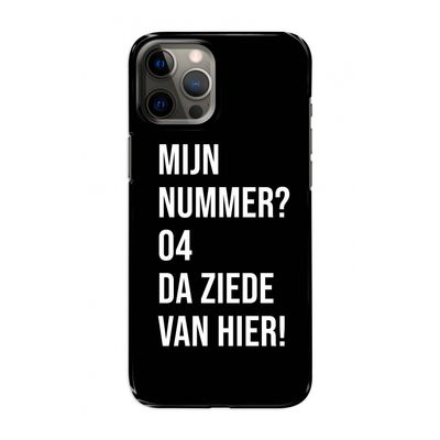 Da ziede van hier - Zwart: Volledig geprint iPhone 12 Hoesje