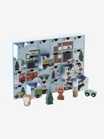 Adventskalender met FSC® houten speelgoed blauw