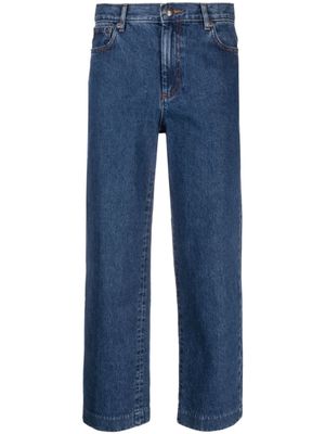 A.P.C. jean droit à coupe courte - Bleu
