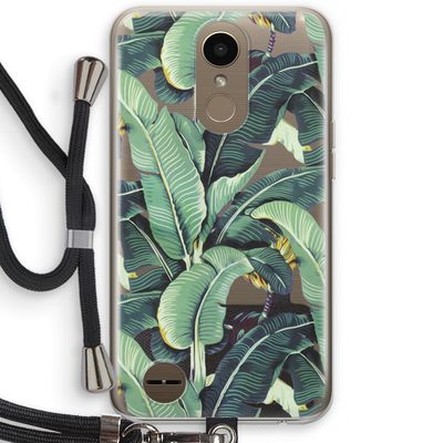 Bananenbladeren: LG K10 (2017) Transparant Hoesje met koord