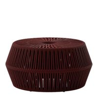 Kettal ZigZag Poef - Black Cacao - thumbnail