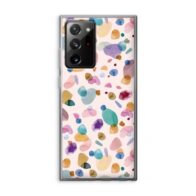 Terrazzo Memphis Pink: Samsung Galaxy Note 20 Ultra / Note 20 Ultra 5G Transparant Hoesje