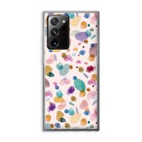 Terrazzo Memphis Pink: Samsung Galaxy Note 20 Ultra / Note 20 Ultra 5G Transparant Hoesje