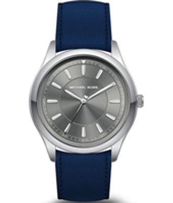 Horlogeband Michael Kors MK8525 Leder Blauw 22mm