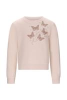 Le Chic winter sweater meisjes - zacht bruin - Odette - vlinders