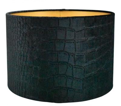 Lampenkap cyl. Falcon zwart + goud