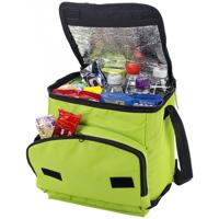 Koelbox/koeltasje - lime groen - opvouwbaar - 23 x 19 x 25 cm - 10liter