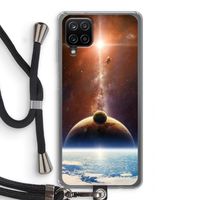 Omicron 2019: Samsung Galaxy A12 Transparant Hoesje met koord