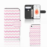 Apple iPhone 5 | 5s | SE Telefoon Hoesje Waves Roze